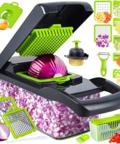 Vegetable Chopper, Multifunctional(14 in one)-Kitchen Accessory